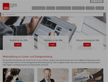 Tablet Screenshot of dda-online.de
